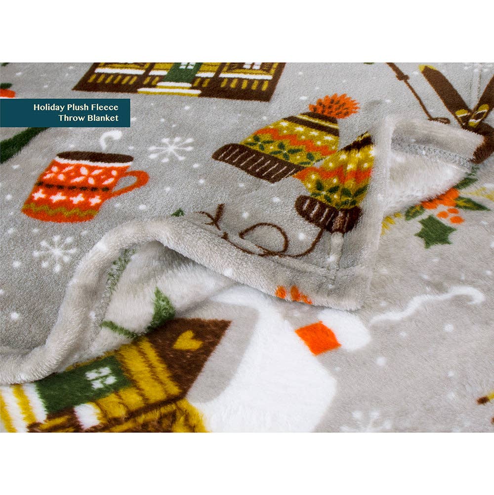 Pavilia – wholesale Prydnadsfilt – Pavilia julfleecefilt med säsongsmotiv10