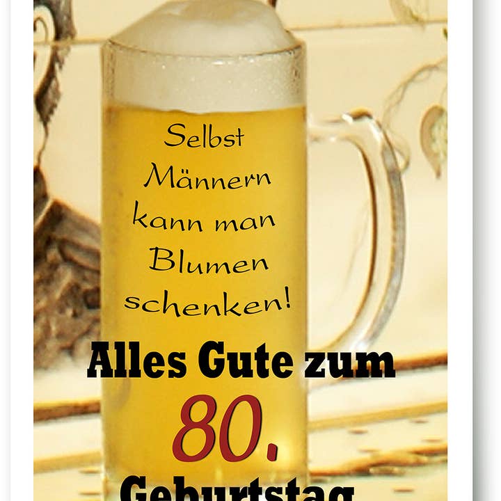 Número cumpleaños/tarjeta de felicitación/80 cumpleaños/ 5291804 para venta al por mayor de Yabué