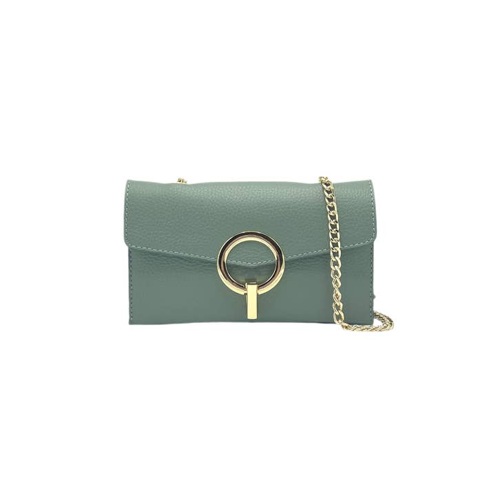 Suie Valentini srl - Wholesale Clutch Bag - Women's - Genuine leather mini clutch bag, Made in Italy, art. 112589