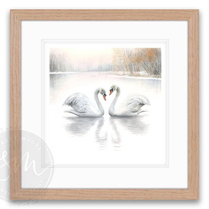 Stacey Moore Ltd - Wholesale Art Print - Swan Lake9