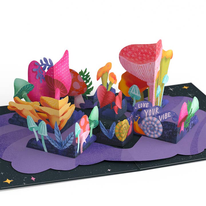 Together We are Magic Mushrooms 5''x7'' Card, Pop-Up Cards for wholesale by Lovepop Cards