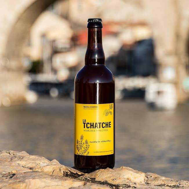 TCHATCHE BEER with LEMON THYME 75cl (Mars gourmet beer) for wholesale by Timon et Sourrieu