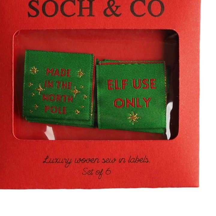 soch and co - Wholesale Gift tag - Elf use only sew in tags0
