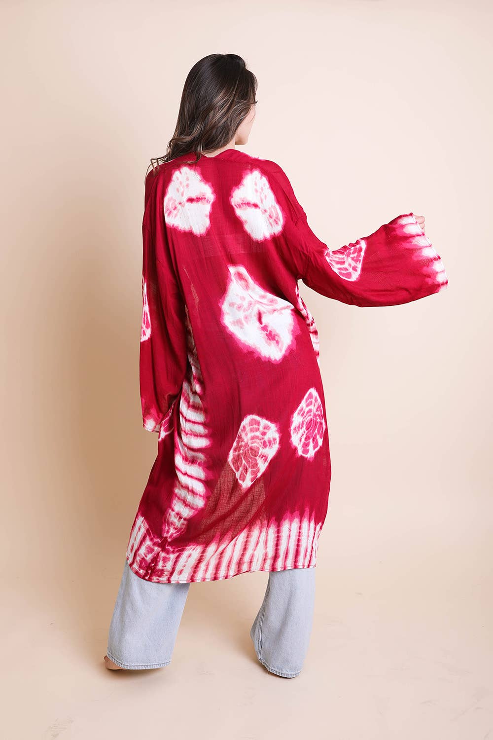 Leto Accessories - Wholesale Kimono - Women's - Versatile Tie-Dye Longline Wrap – Boho Vibes 🌀1