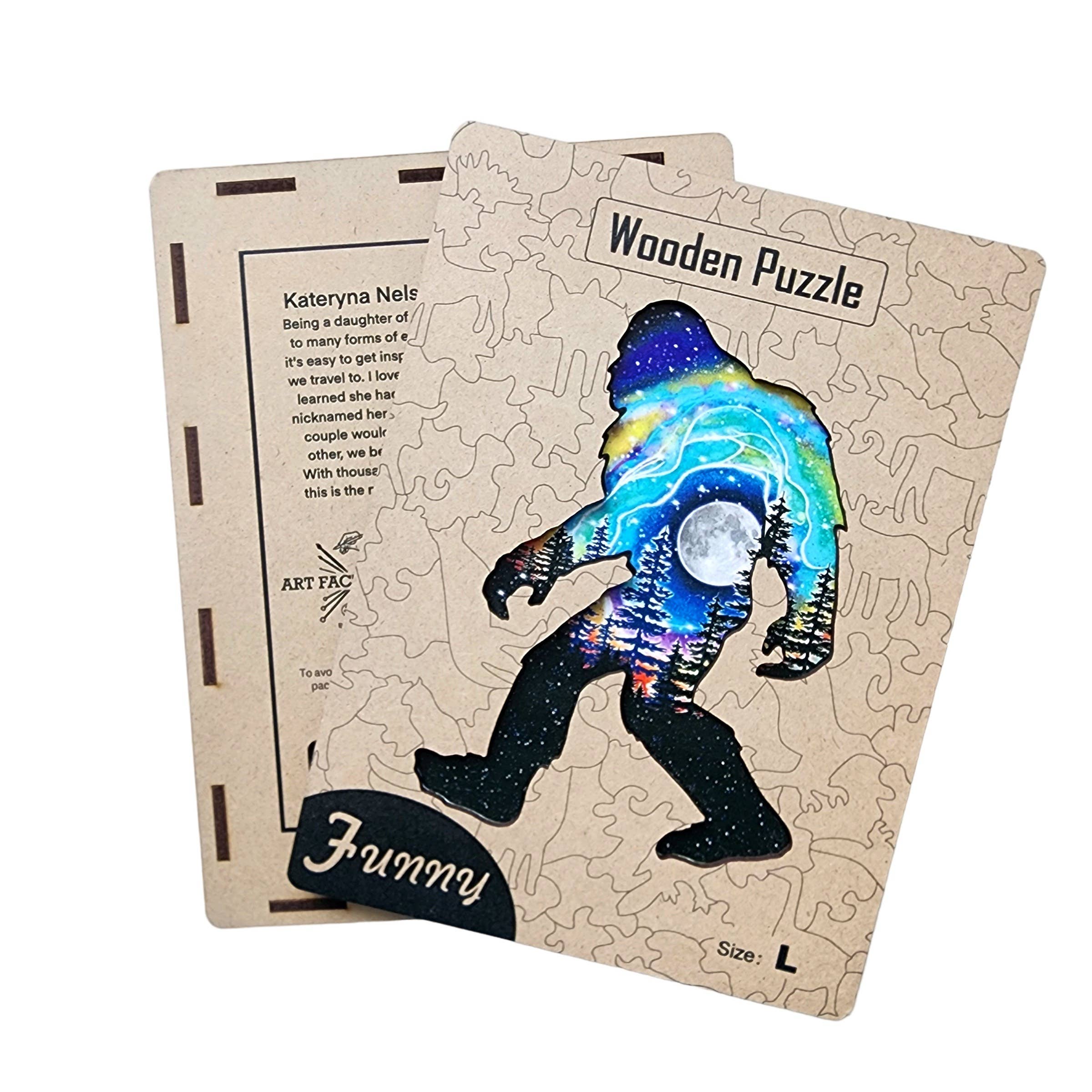 Art Factory LLC - Wholesale Puzzle - Adult - Sasquatch shape wooden puzzle4