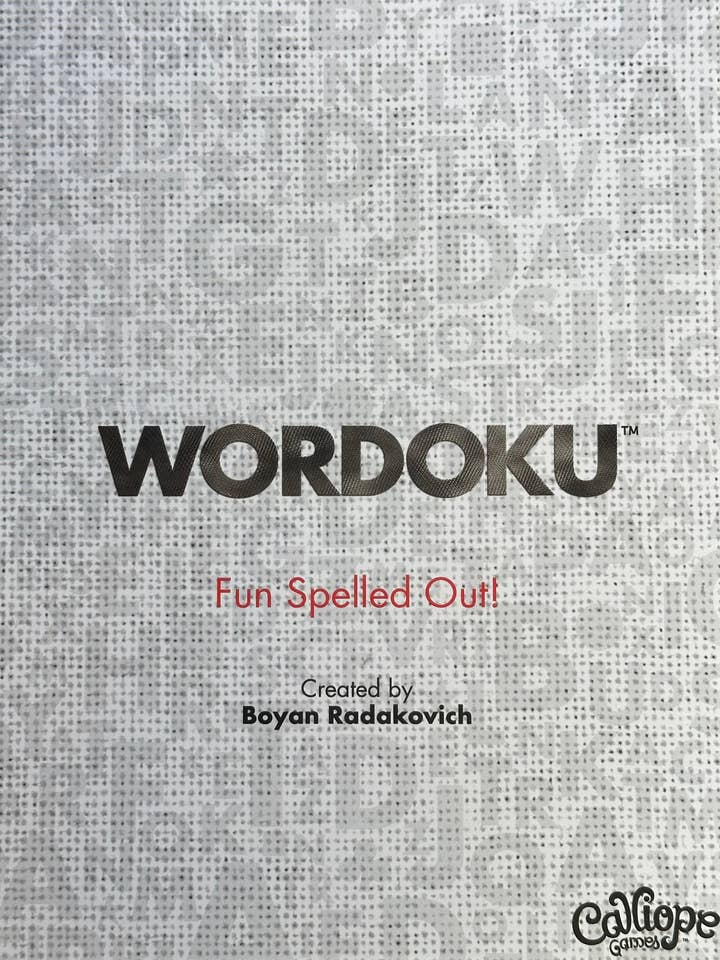 Wordoku - Du fun bien écrit ! Un jeu de plateau de Sudoku et de mots croisés pour la vente par Calliope Games