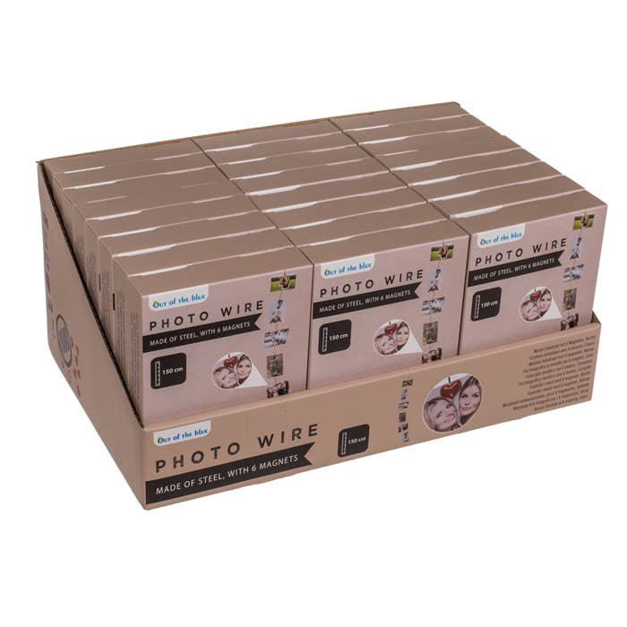 Out of the blue KG - Wholesale Magnet - Photo steel wire with 6 magnets, Heart,2