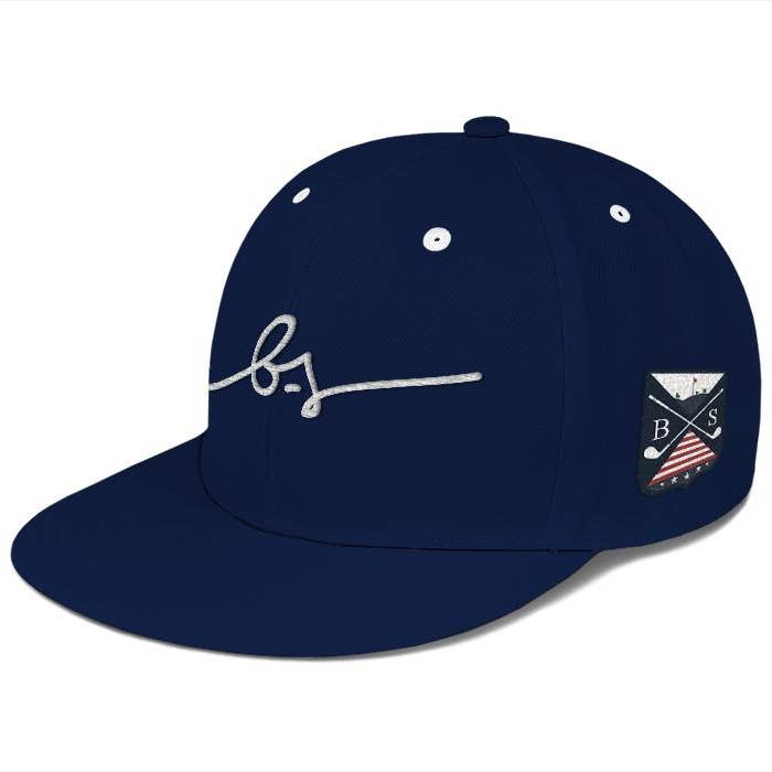 Casquette à bouton-pression arrière B Scott Low Profile (Navy) pour la vente par Boston Scott Golf Apparel