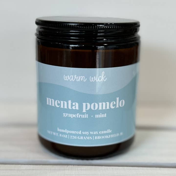 MENTA POMELO Naturligt Sojavokslys for engroshandel hos Warm Wick