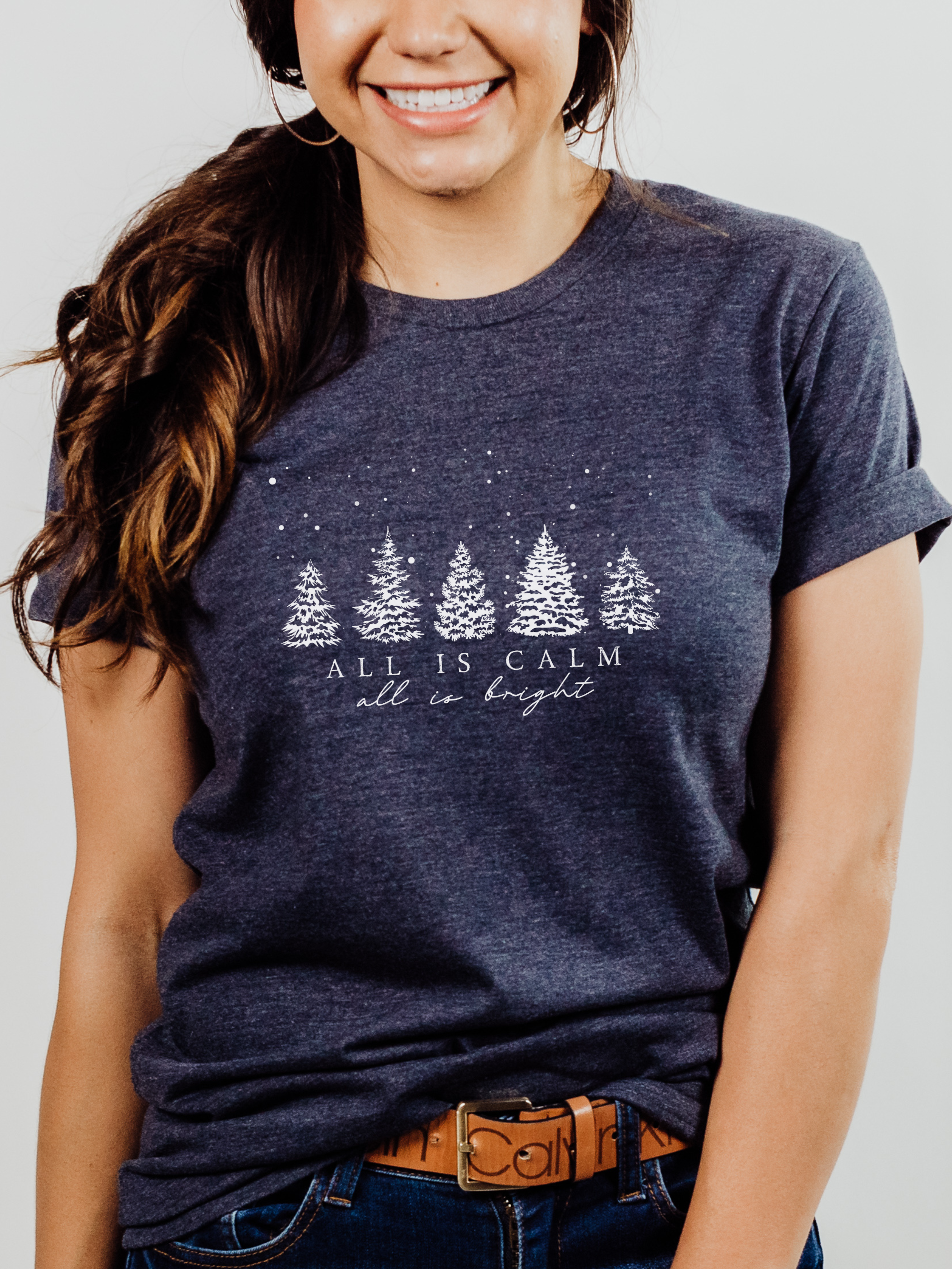 Scripted Pearl - Wholesale T-Shirt (Graphic) - Women's - Christian Tshirts, Christmas T Shirts, Silent Night13