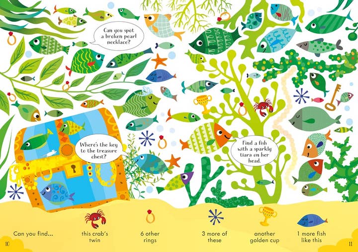 HarperCollins - Wholesale Preschool Book (3-5) - Can you Spot? Under the Sea: Usborne1