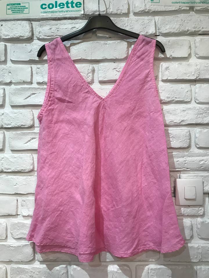 la maison des fibres naturelles - Wholesale Tank top – Women′s - Tank tops 16670 100% linen8