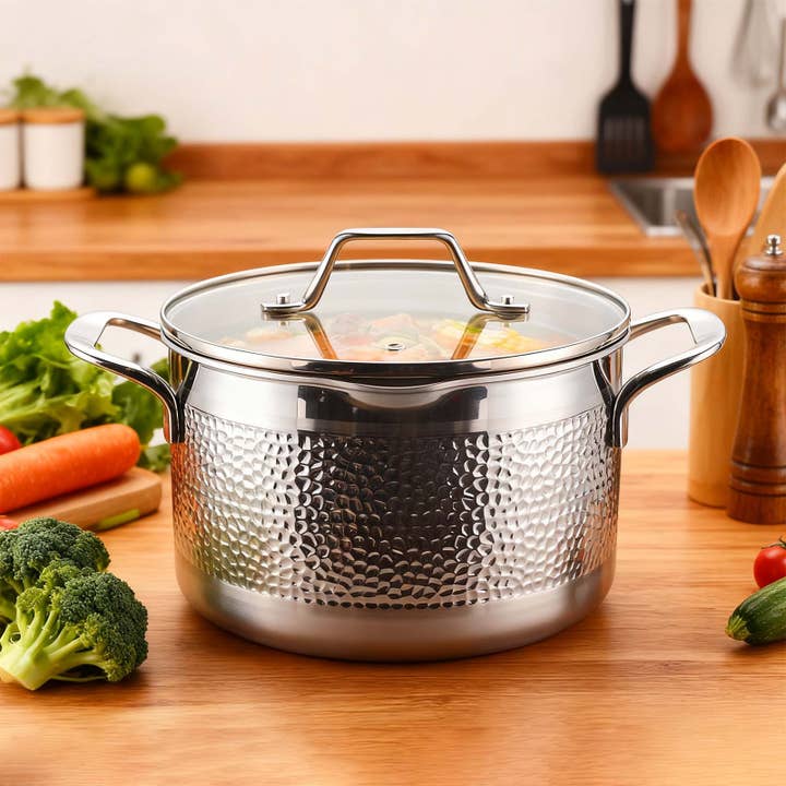 Hammered-22CM Casserole for wholesale by L & L RESOURCE LIMITED