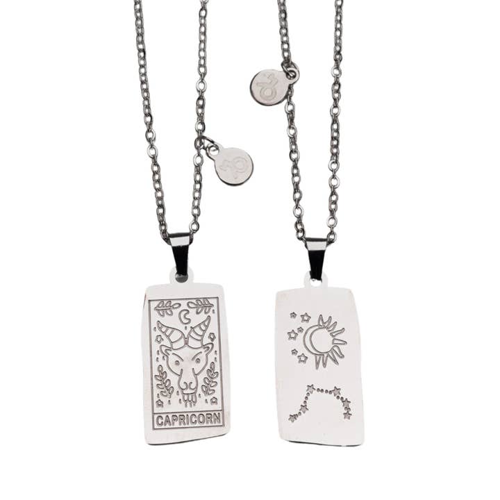Down To Earth - Vente Colliers à pendentif - Carte de tarot Zodiac et collier d'astrologie15