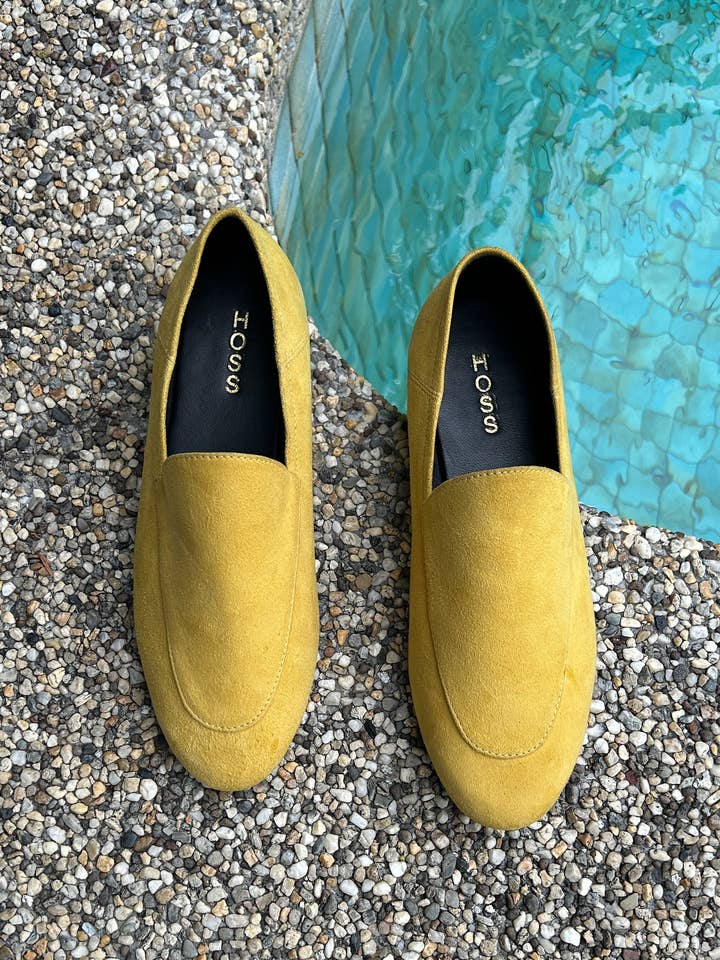 HOSS Suede Loafer - Mustard for wholesale by HOSS
