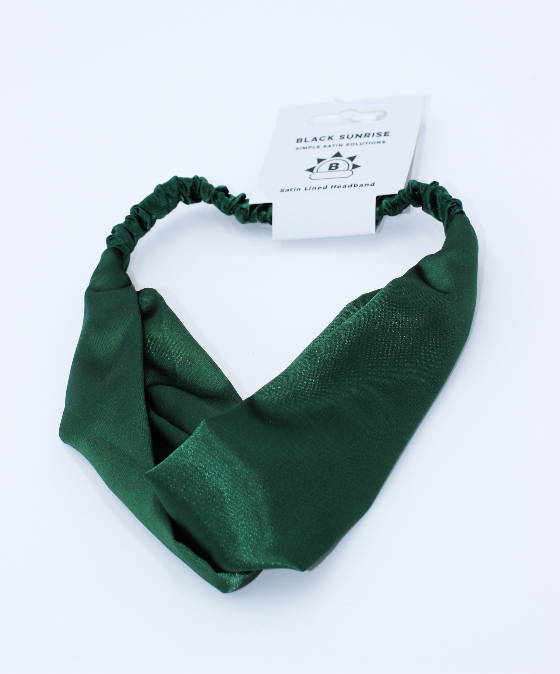 Black Sunrise – wholesale Fashion headband – women's – Satin Cross Headband0