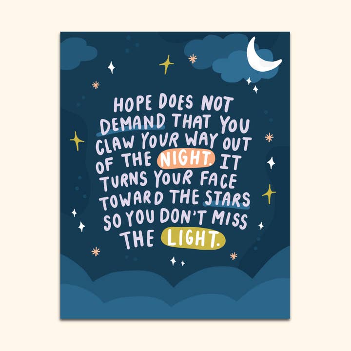 Hope Faces the Stars Print for wholesale by Oh Happy Dani