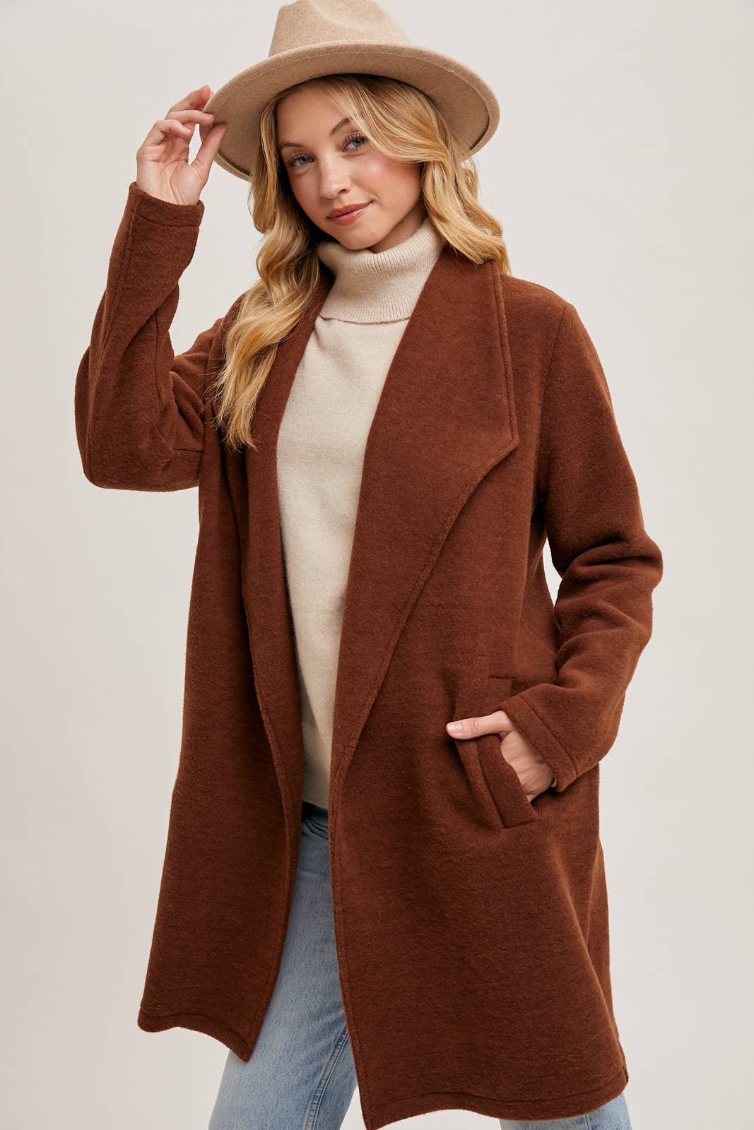 Bluivy - Wholesale Coat - Women's - OPEN FRONT KNIT COAT JACKET3