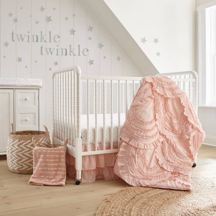 Levtex Home - Wholesale Bedding Set - Kids & Baby - Skylar Blush 4PC Crib Bedding Set