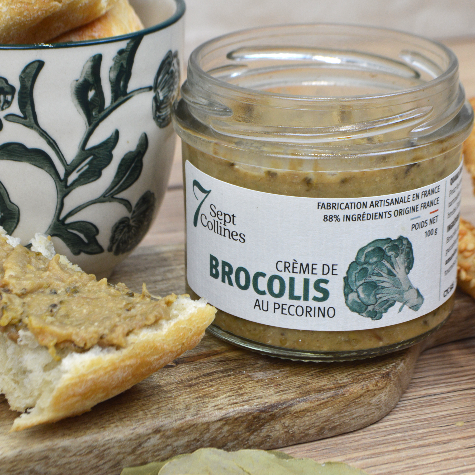 Sept Collines - Wholesale Sauce - Broccoli cream with pecorino & almonds - 100g1