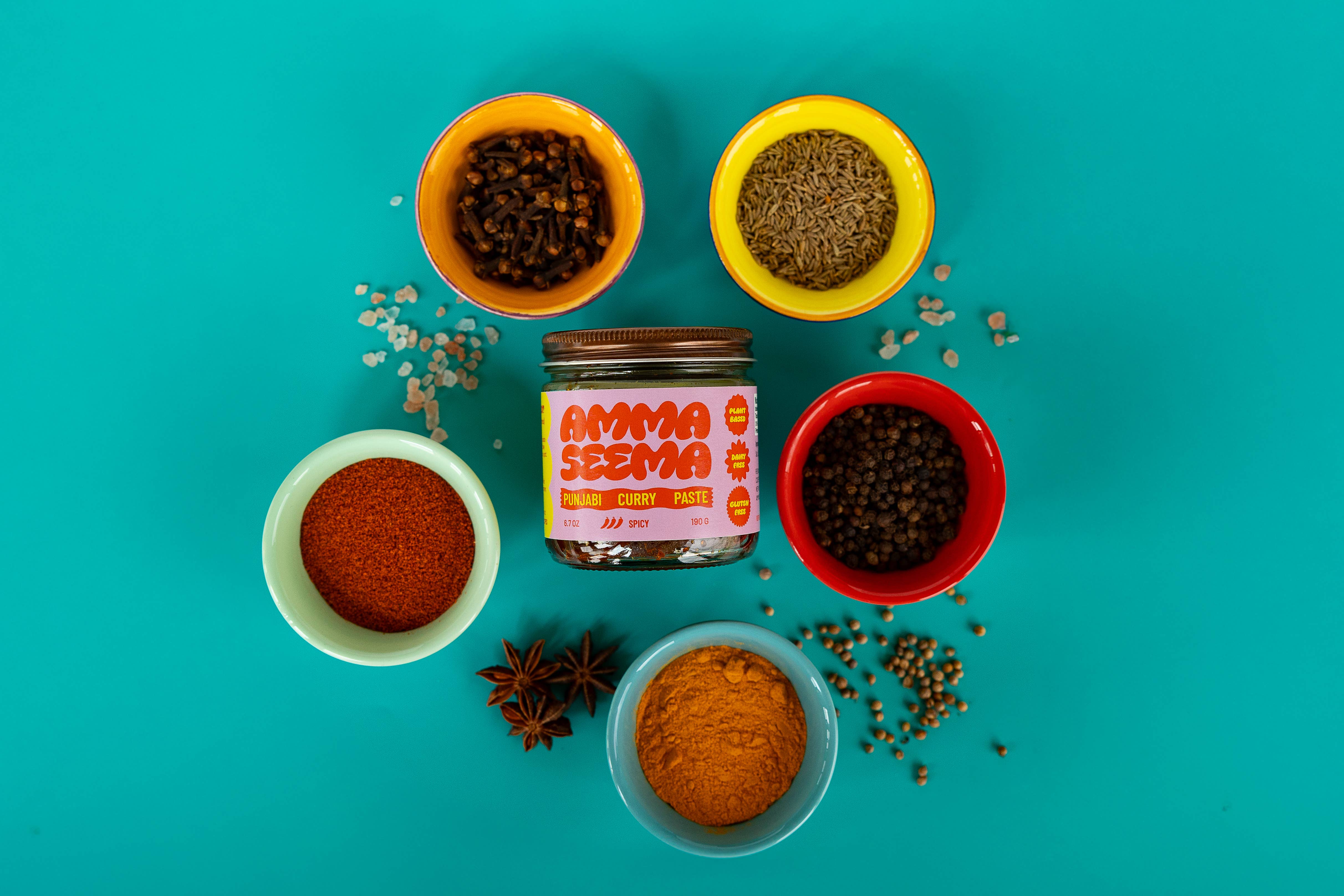 Amma Seema - Vente Pâtes de piment - Amma Seema : Pâte de curry punjabi. Épicé6