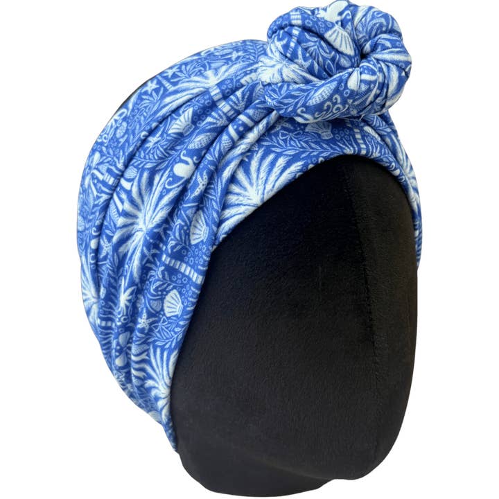 The Sassy Olive Handmade Headbands - Wholesale Fashion Headband - Women's - Sea Garden Blue Wrap Headband