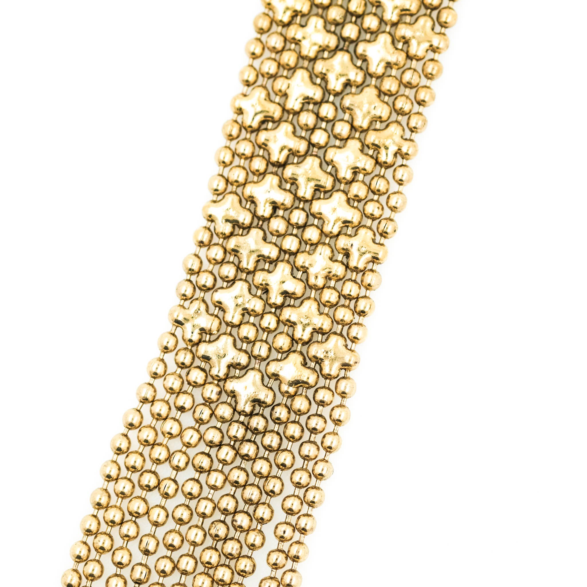 Glamdust – Engroshandel Led/kæde halskæde – Kehya halskæde med stjerner og 5 rækker små kugler1