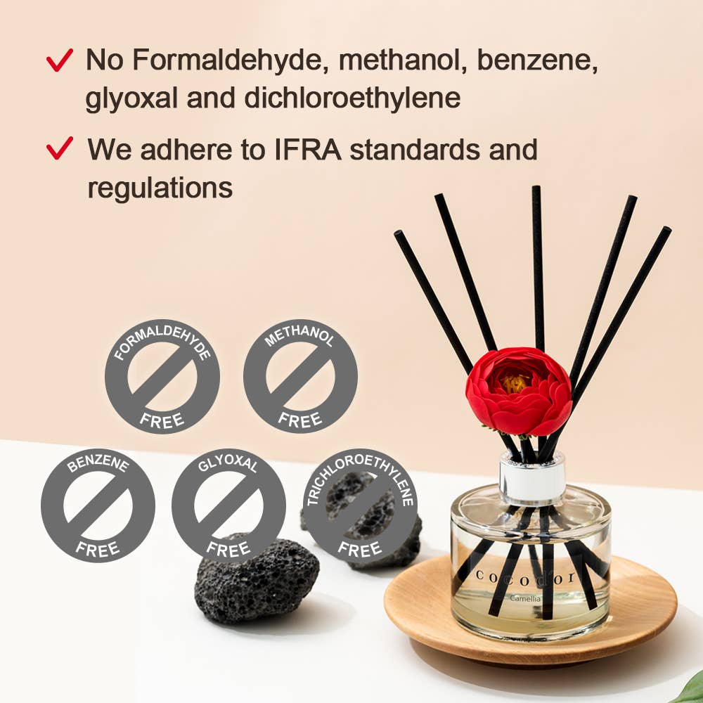 Cocodor Italy srl - Venta al por mayor Difusores de palitos - Difusor Cocodor Camelia 120ml(4.0oz) Fragancia de Cereza Negra4