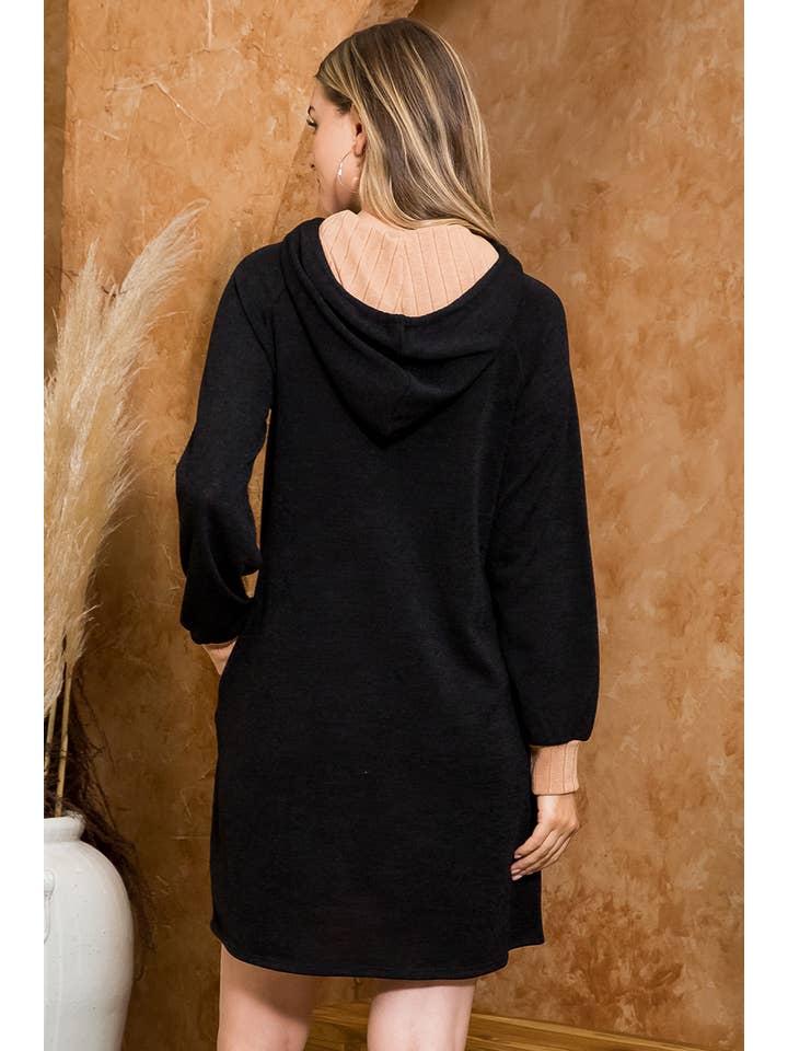 You & Me - Wholesale Hoodie - Women's - SALE!! PPD10449X-PLUS SIZE HACCI LONG SLEEVE RIB BAND HOODIE7