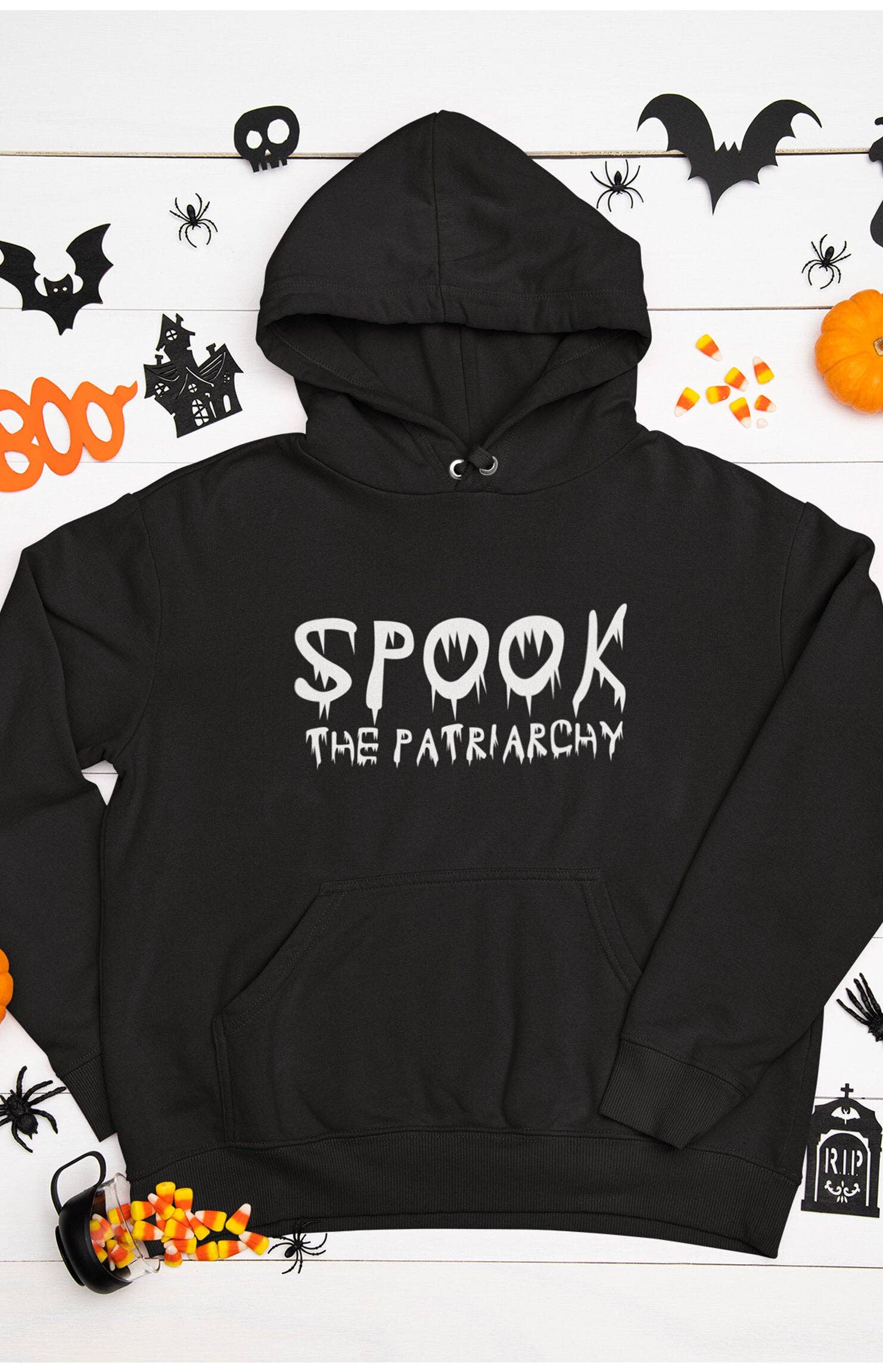 Chiaralascura - Wholesale Hoodie - Unisex - Felpa unisex con cappuccio - Spook the Patriarchy1