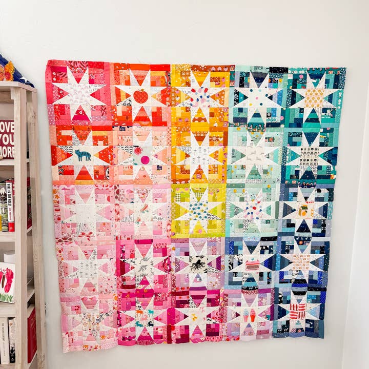 QuiltCakes - Wholesale Craft Sewing Kit - Nova Flare Quilt Pattern Printed2