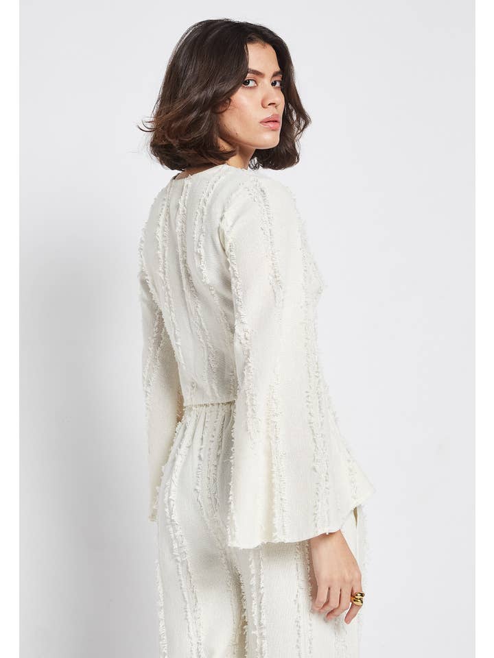 Be Sunset - Venta al por mayor Blusa - Mujer - Blusa blanca Point Eden7