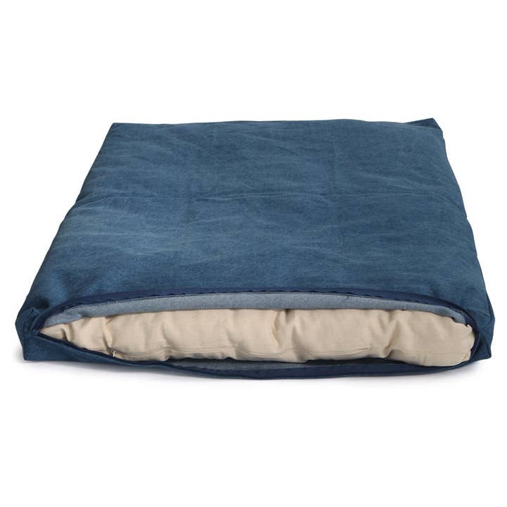 Buddha Groove - Wholesale Meditation Supplies - Classic Blue Zabuton Meditation Mat Cushion3