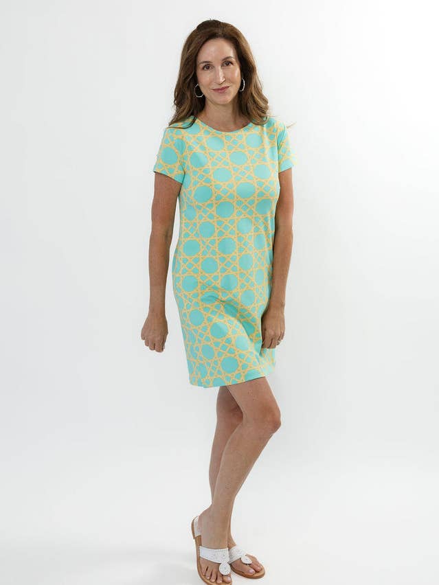 Marina Dress - Large Bamoo Green/Tan for wholesale by sailor-sailor