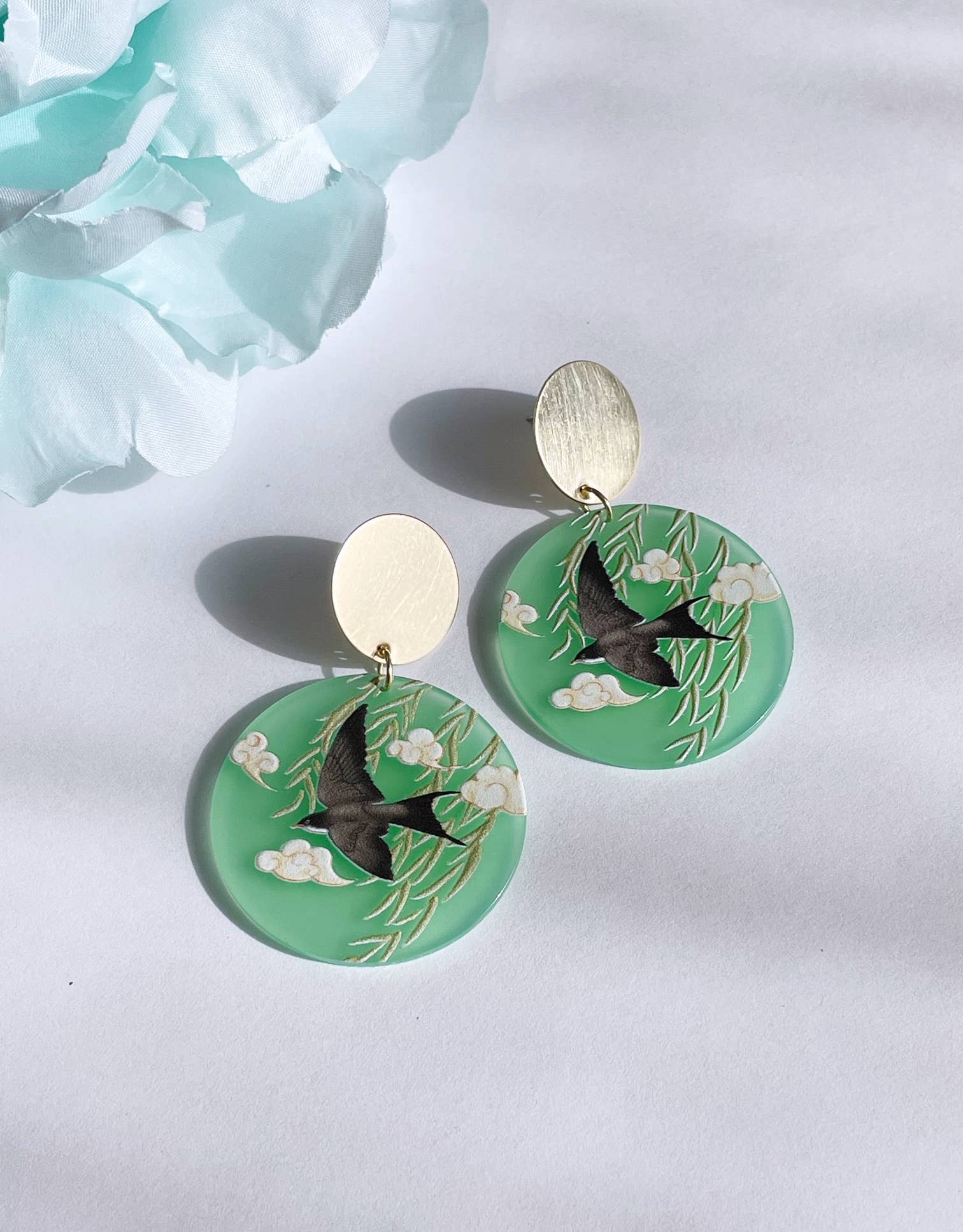 Pearl and Ivy Studio - Wholesale Dangle Earrings - Bird statement earrings vintage style - Soaring