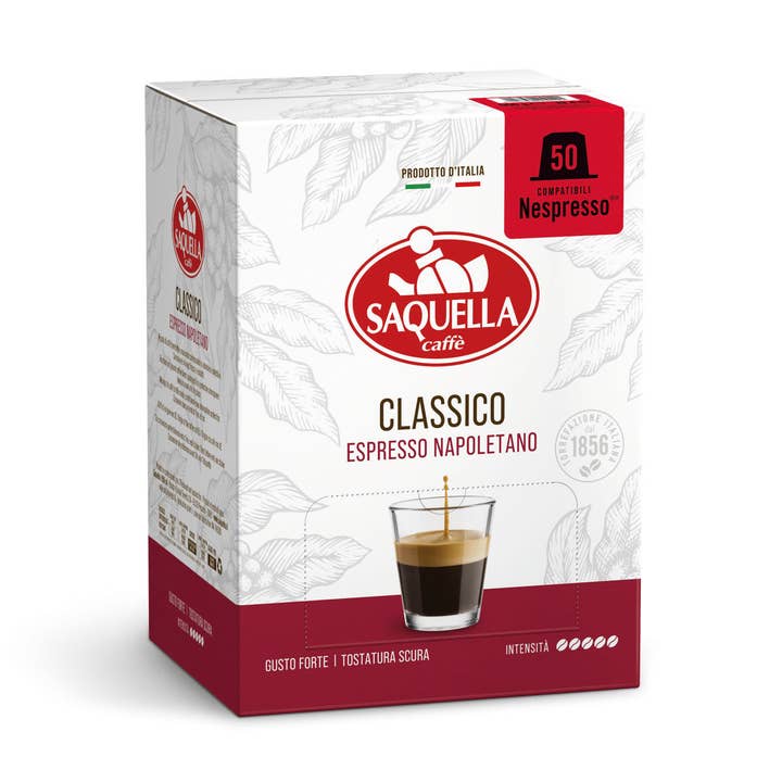 Saquella 1856 SRL - Wholesale Instant Coffee/Espresso - Saquella Caps Classico Nespr.Comp. 50 PCS0