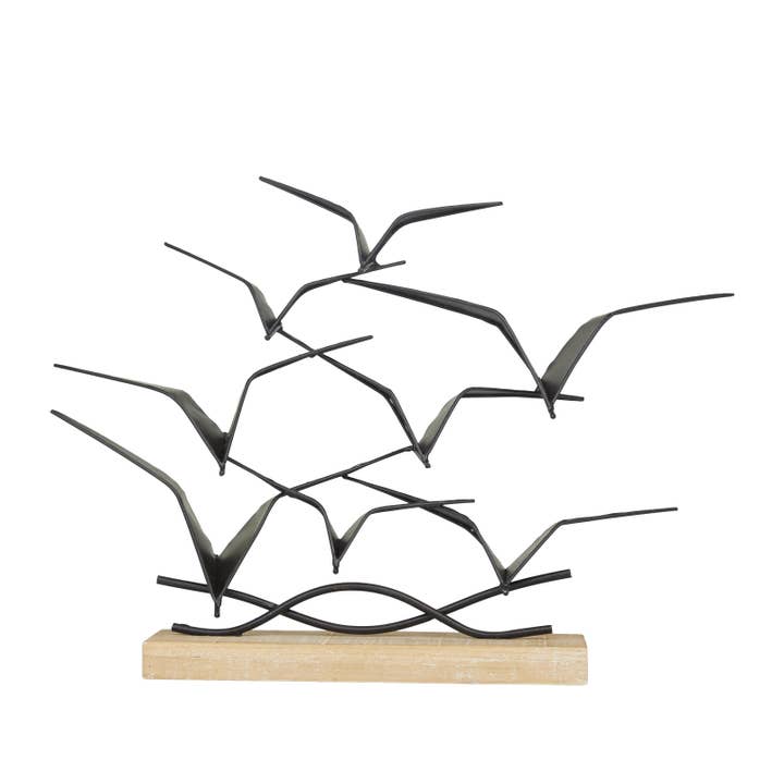 Deco Marché - Wholesale Sculpture - Coastal Black Metal Sculpture1