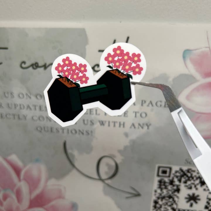 Succulent Boutique - Wholesale Sticker - Flowering Dumbbell Sticker2