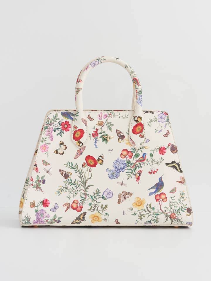 Alice Garden Medium Structured Tote for wholesale by Fable England