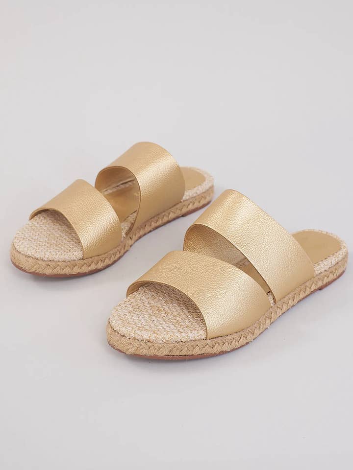 Mules Bali - Or pour la vente par Emilia Merz