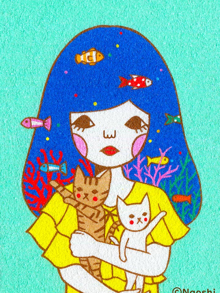 【5x7 Art Print】My Aquarium for wholesale by Naoshi