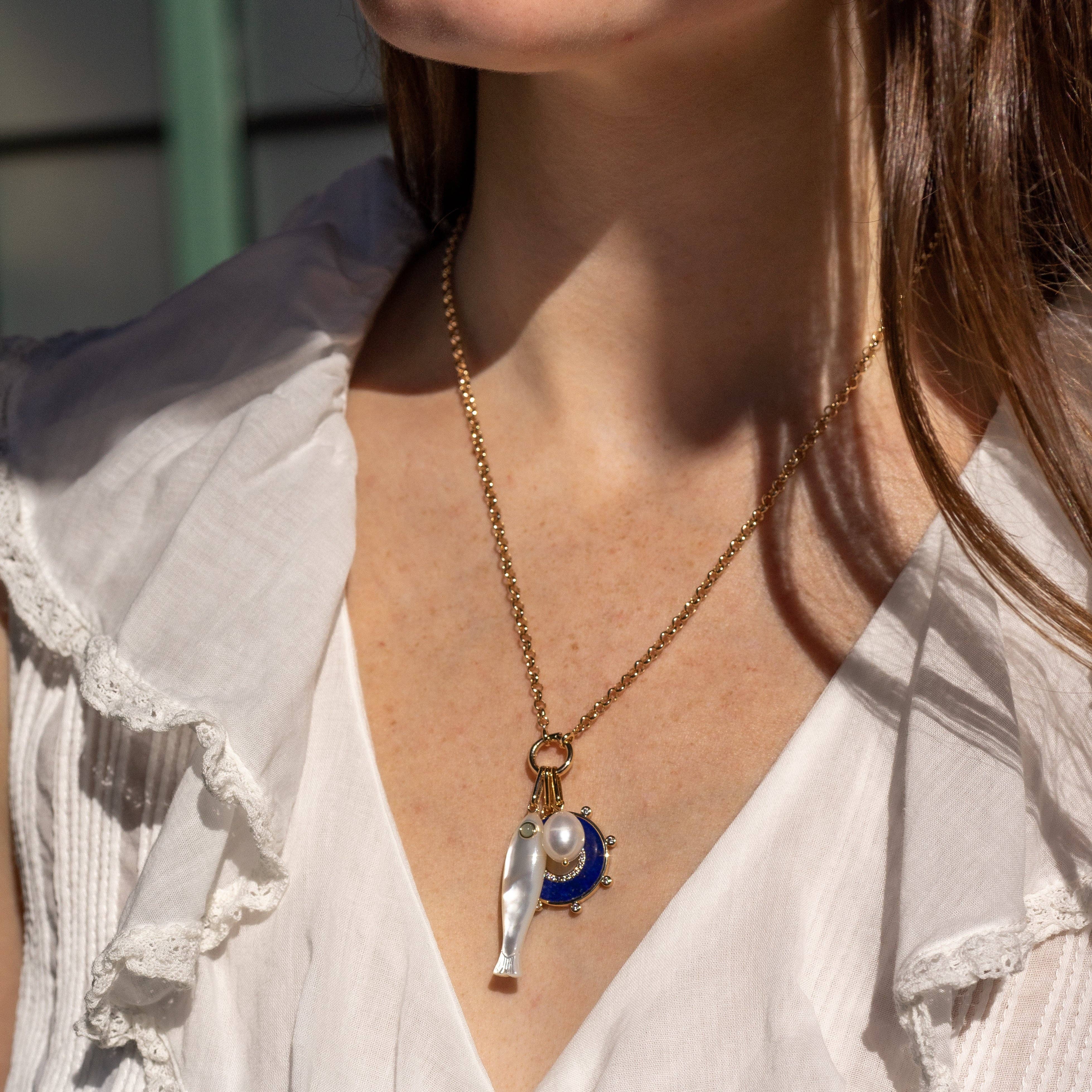 THATCH - Wholesale Individual Charm/Pendant - Fortuna Mother Of Pearl Charm2