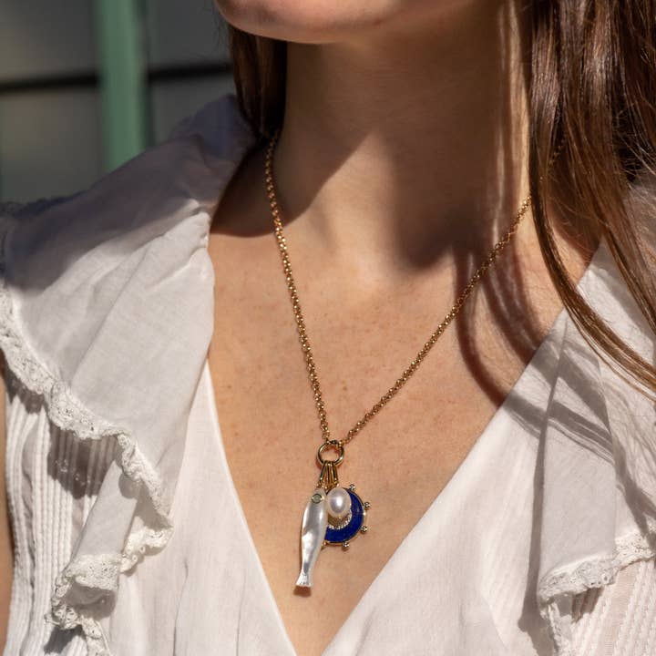 THATCH - Wholesale Individual Charm/Pendant - Fortuna Mother Of Pearl Charm2