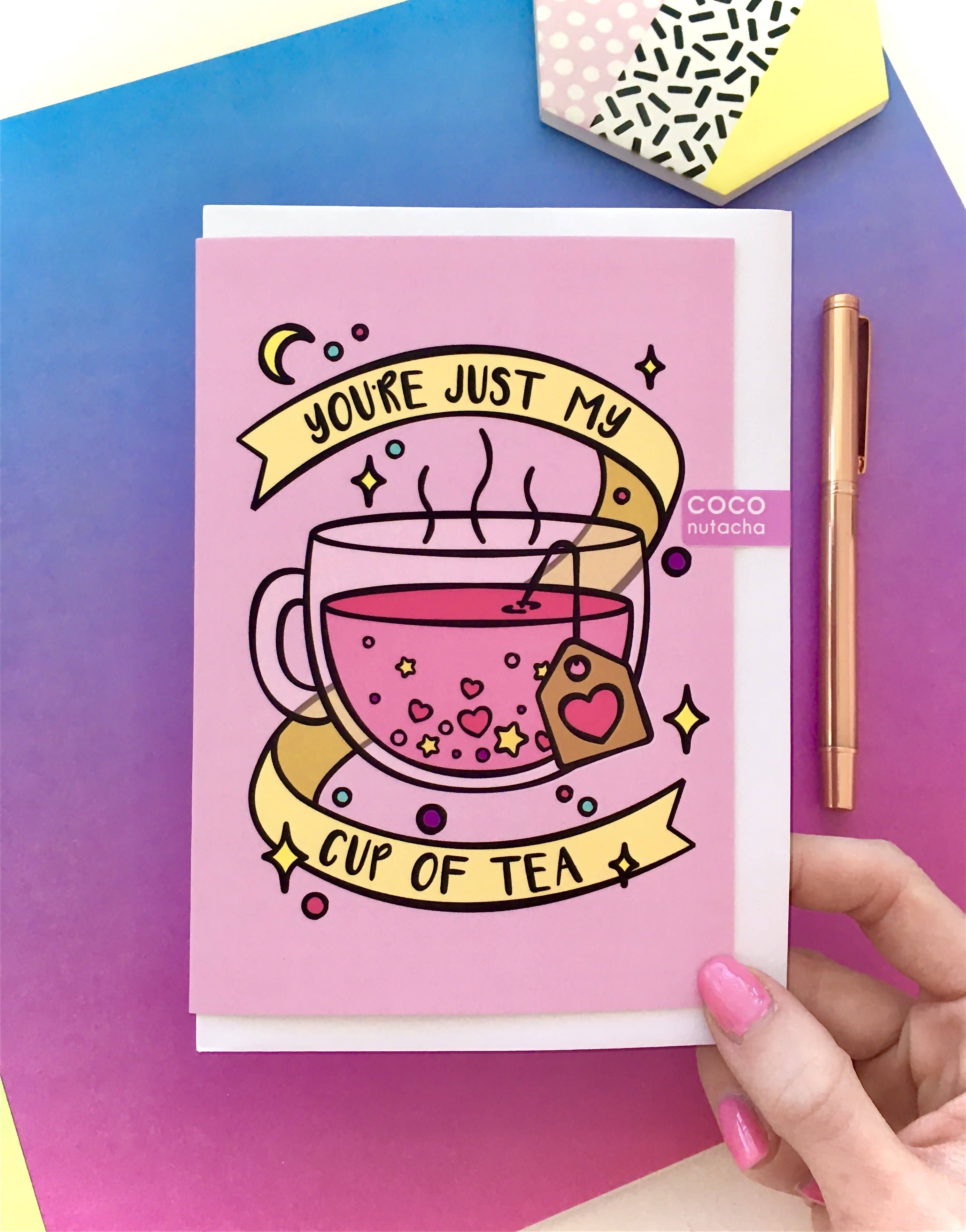 CoconuTacha – wholesale Kärlekskort – Min kopp te hälsningskort2
