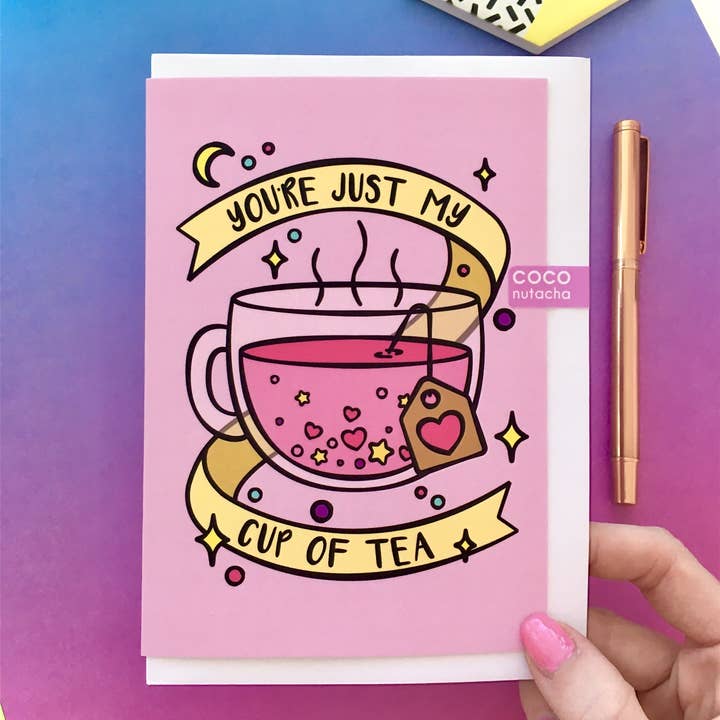 CoconuTacha – wholesale Kärlekskort – Min kopp te hälsningskort2