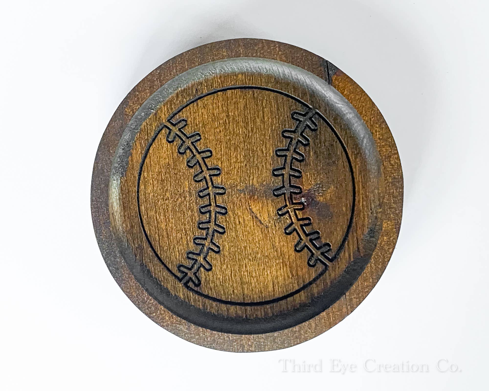 Third Eye Creation Company - Wholesale Decorative Tray - Hardwood Baseball Tray, Catchall Tray, Sports Gift0
