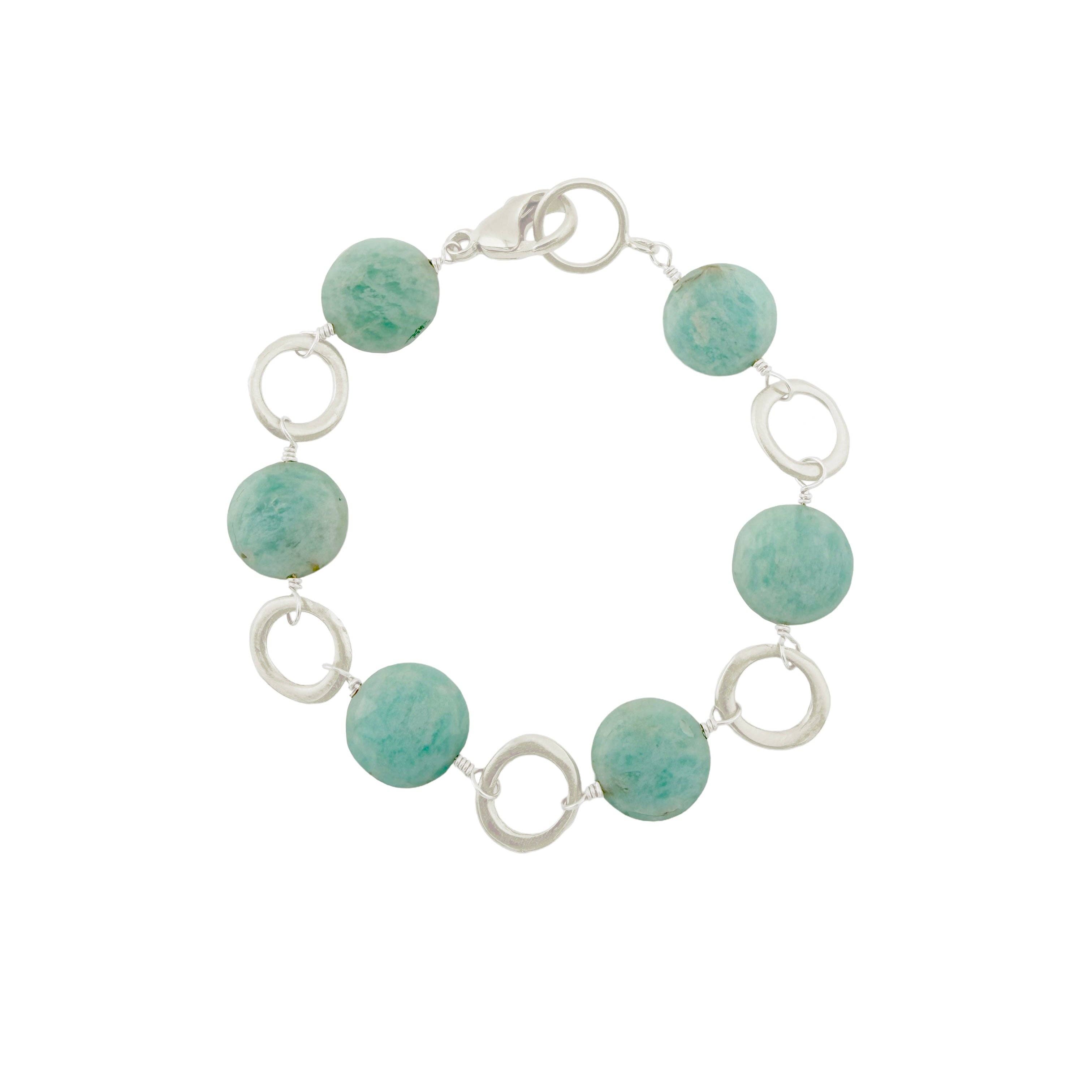 Philippa Roberts - Wholesale Beaded Bracelet - circles w. amazonite bracelet0