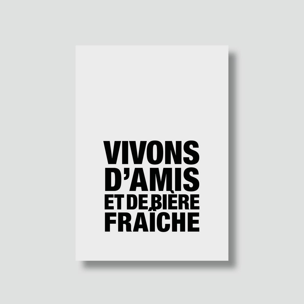 Le shop de Bulma - Wholesale Friendship Card - "Happy hour" card: living on friends and beer (+envelope)1