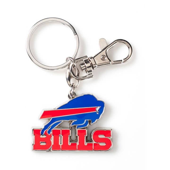 Aminco USA - Vente Porte-clés – unisexe - Porte-clés épais avec logo NFL Buffalo Bills