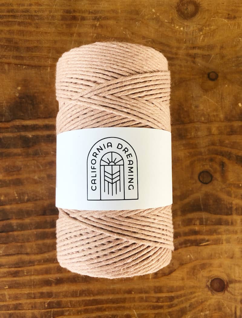 California Dreaming Macrame - Wholesale Yarn - 2mm recycled cotton rope | twisted | 200m2
